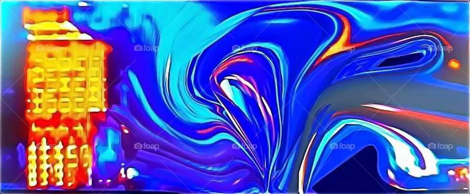 Psichelic Tower (oil on convas)