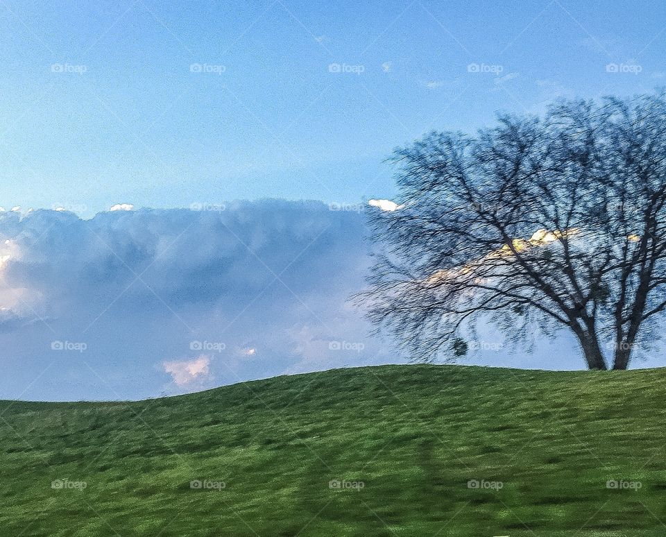 Landscape and clouds