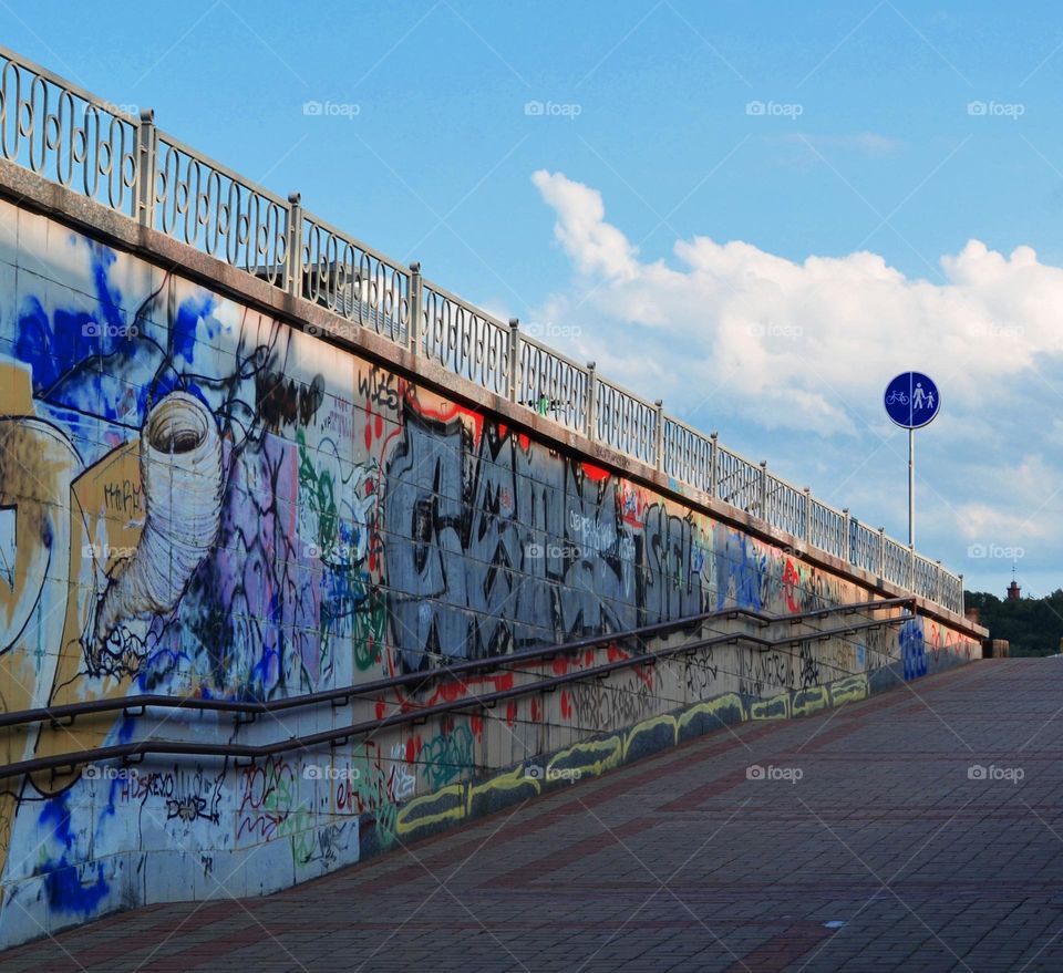 The street art graffiti