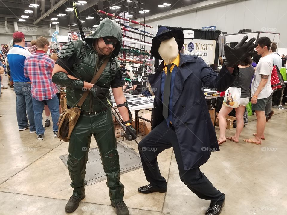 Austin Comic Con Green Arrow and The Question