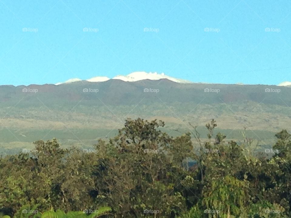 Snow on Mauna Kea