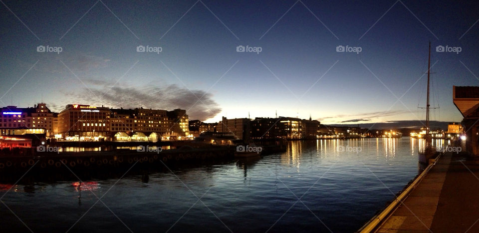 bergen cloud bergen bryggen skyline vågen sea by thmzgreen