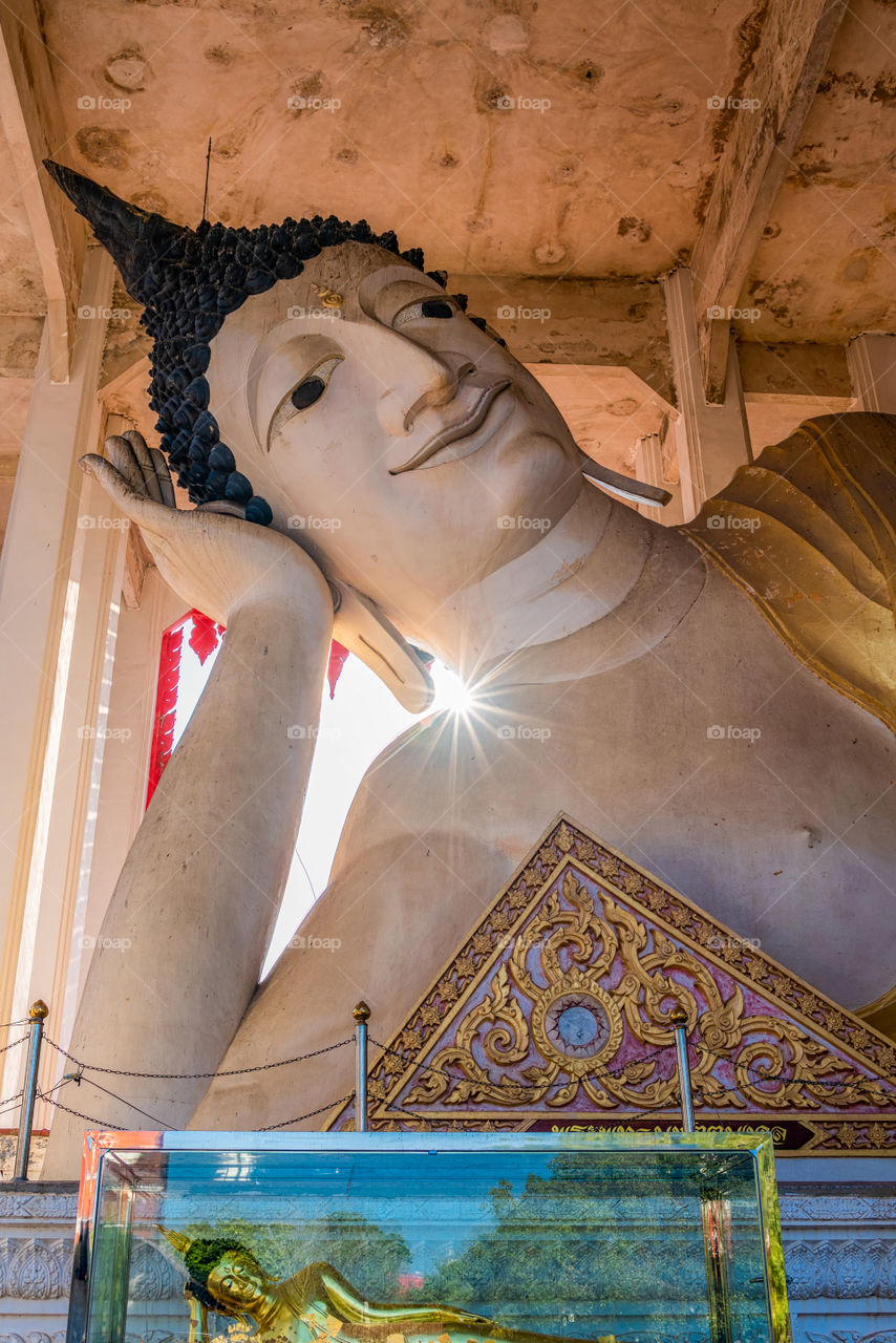 Elegrant big buddha in the southern of Thailand