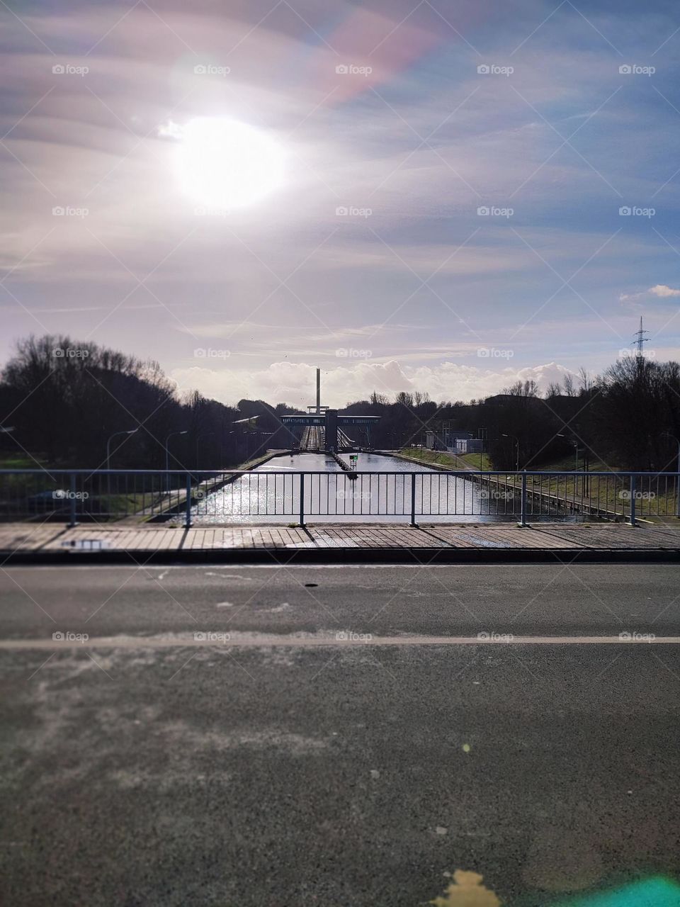 Ronquieres inclined bridge , Hainaut