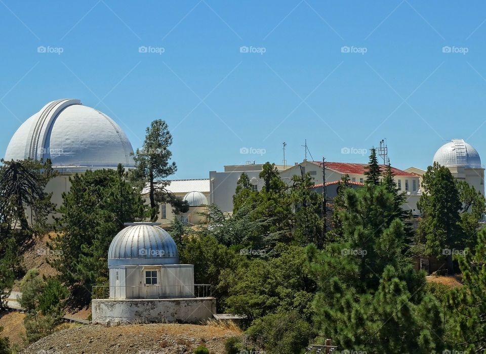 Observatory On A Mountaintop. Astronomical Observatory On A California Mountaintop
