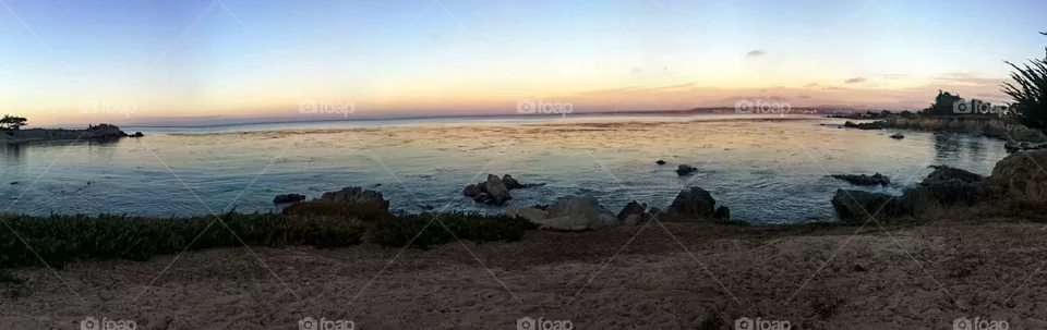 Sea dusk