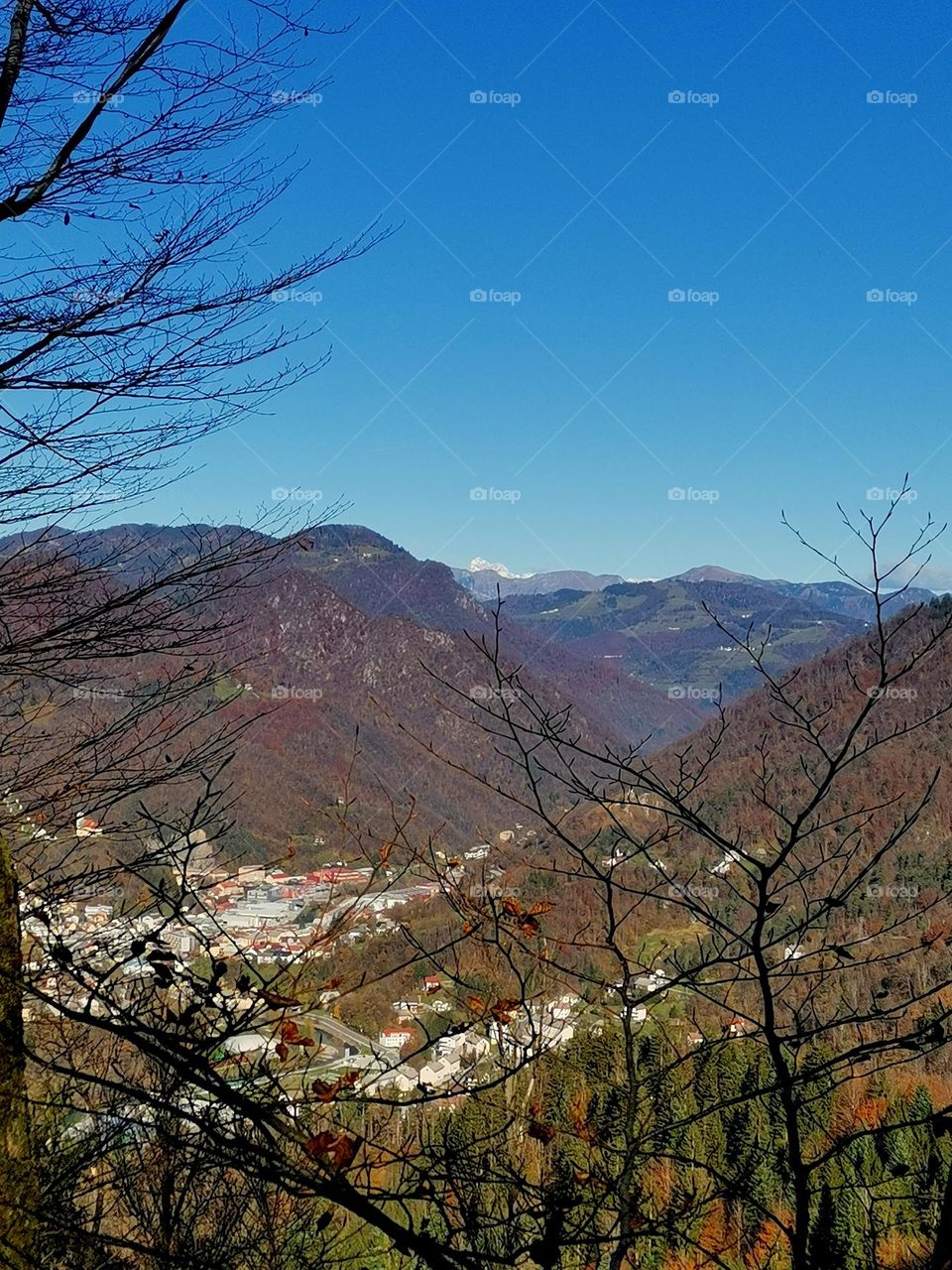 Idrija from far above