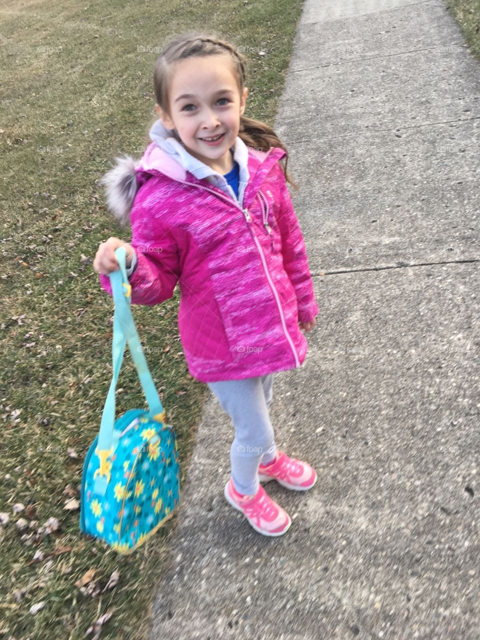 Walking home from school