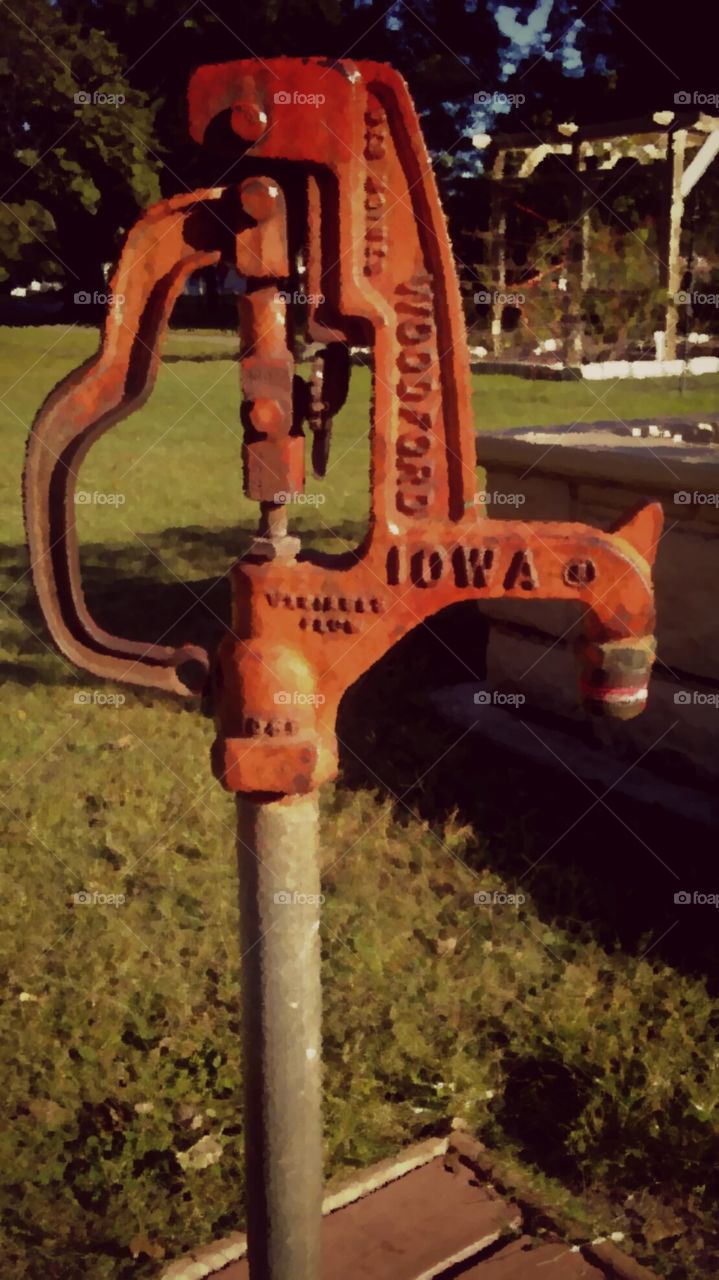 variable flow well pump in the park