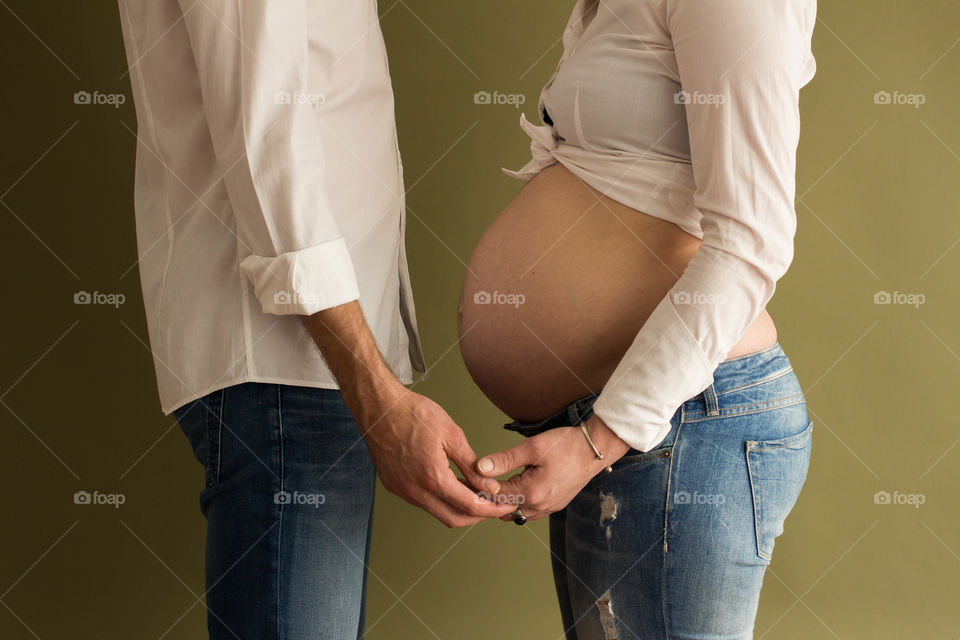 Pregnant Belly couple