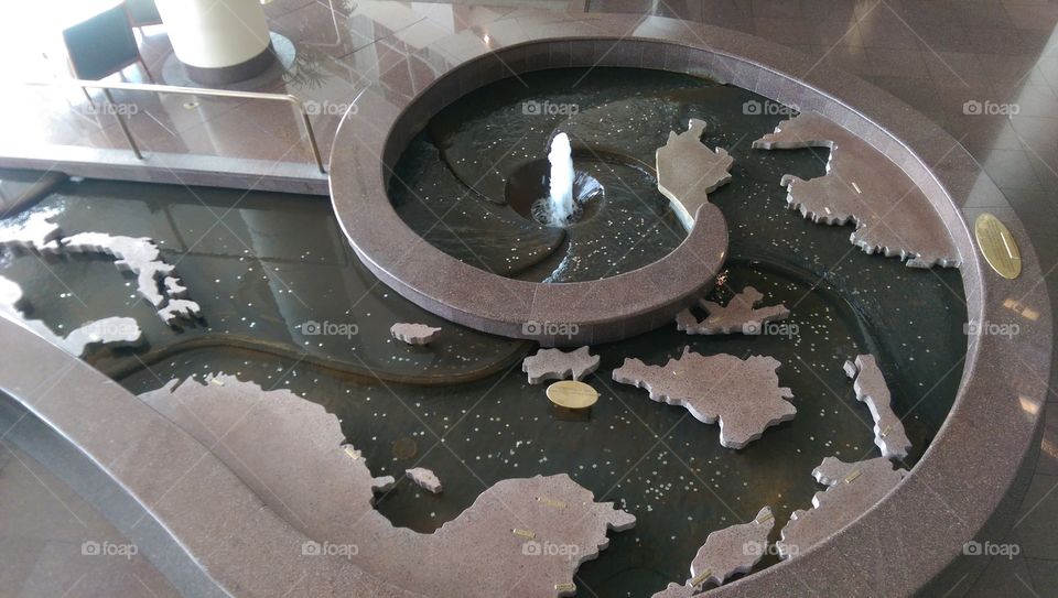 Water fountain lobby