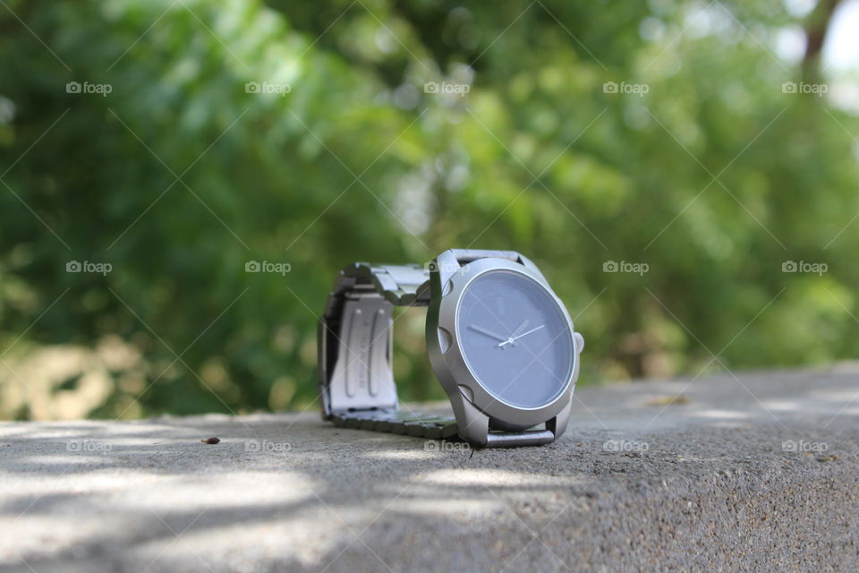 my FasTrack watch in natural place