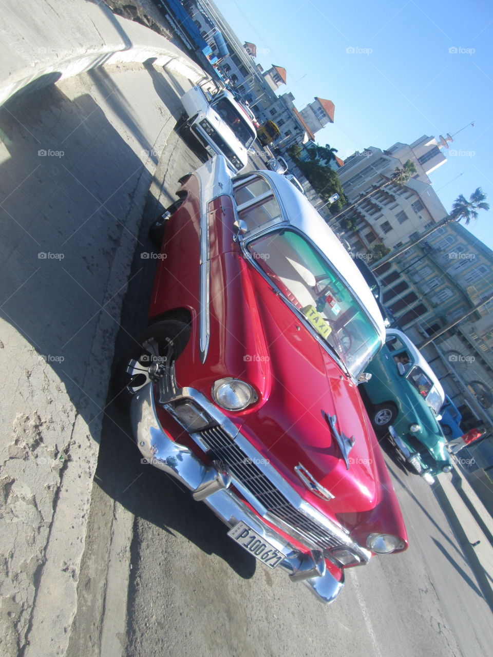 classic red car