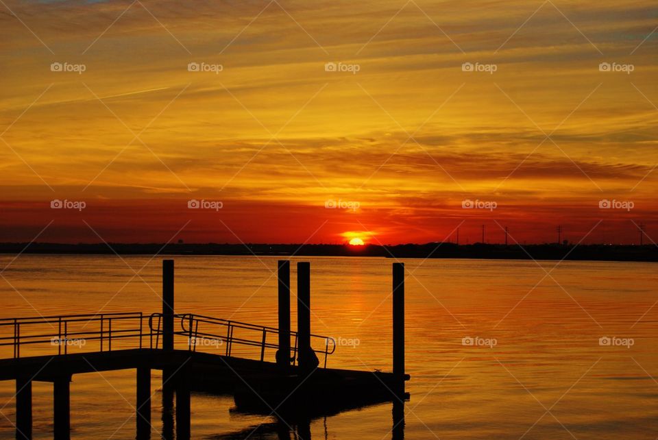 Sunset on the River