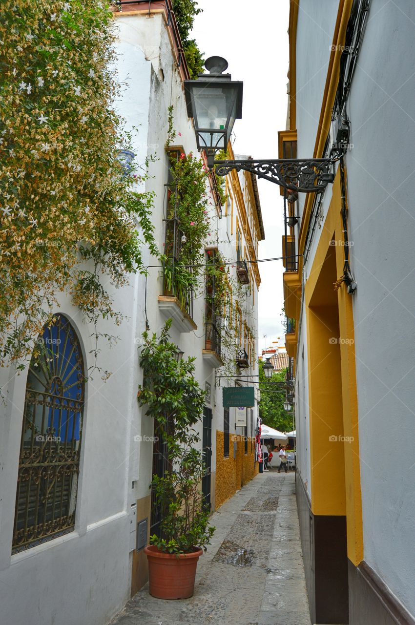 Narrow street. Narrow street in Sevilla, Spain