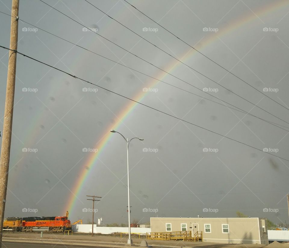 Double Rainbow in New Mexico