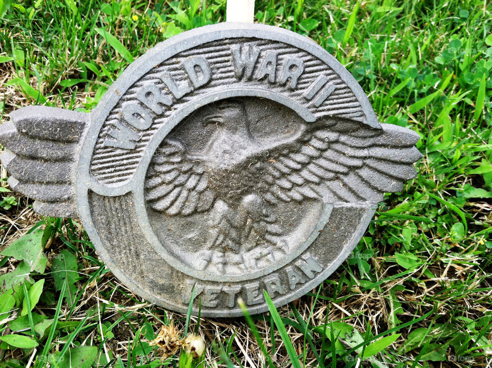 World war ll veteran grave marker. 