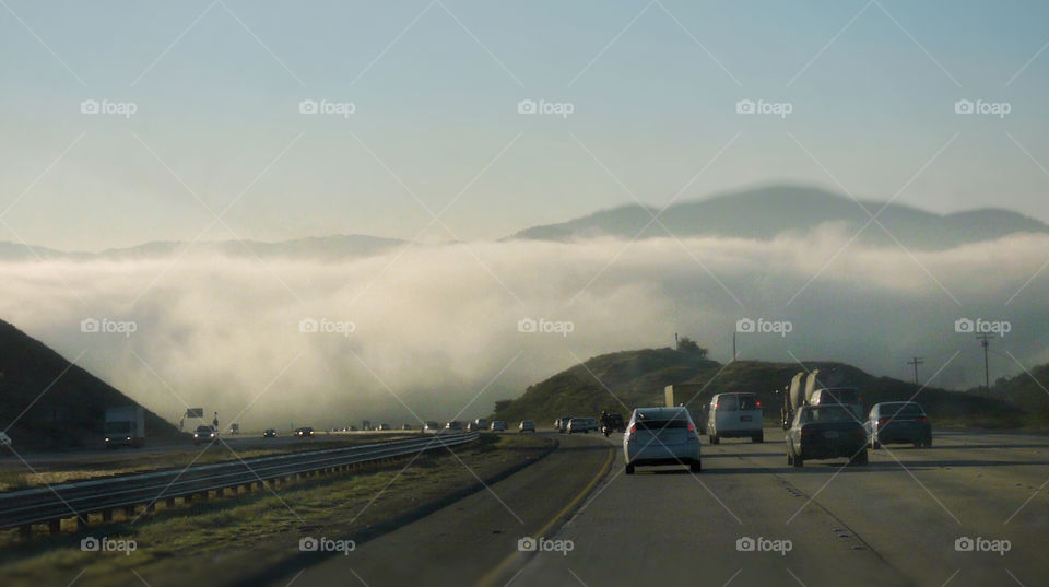 Foggy Drive in the Valley 
