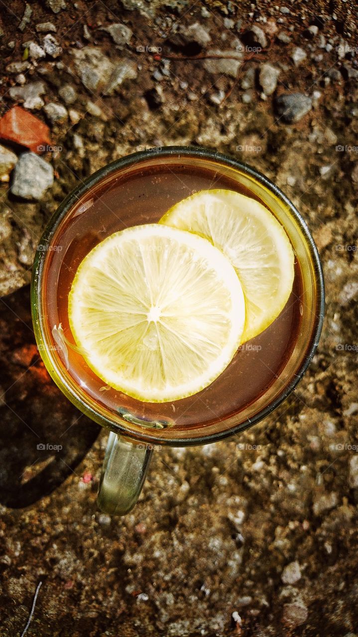 Hot lemon tea 🍋