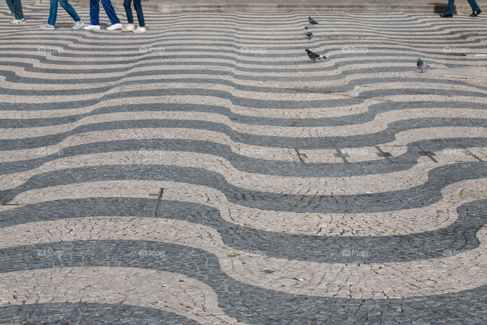 Rosso square in lisbon 