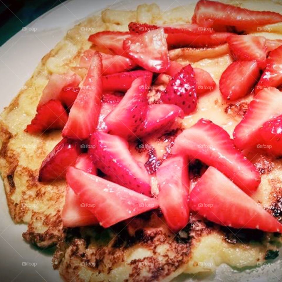 Strawberry German cake