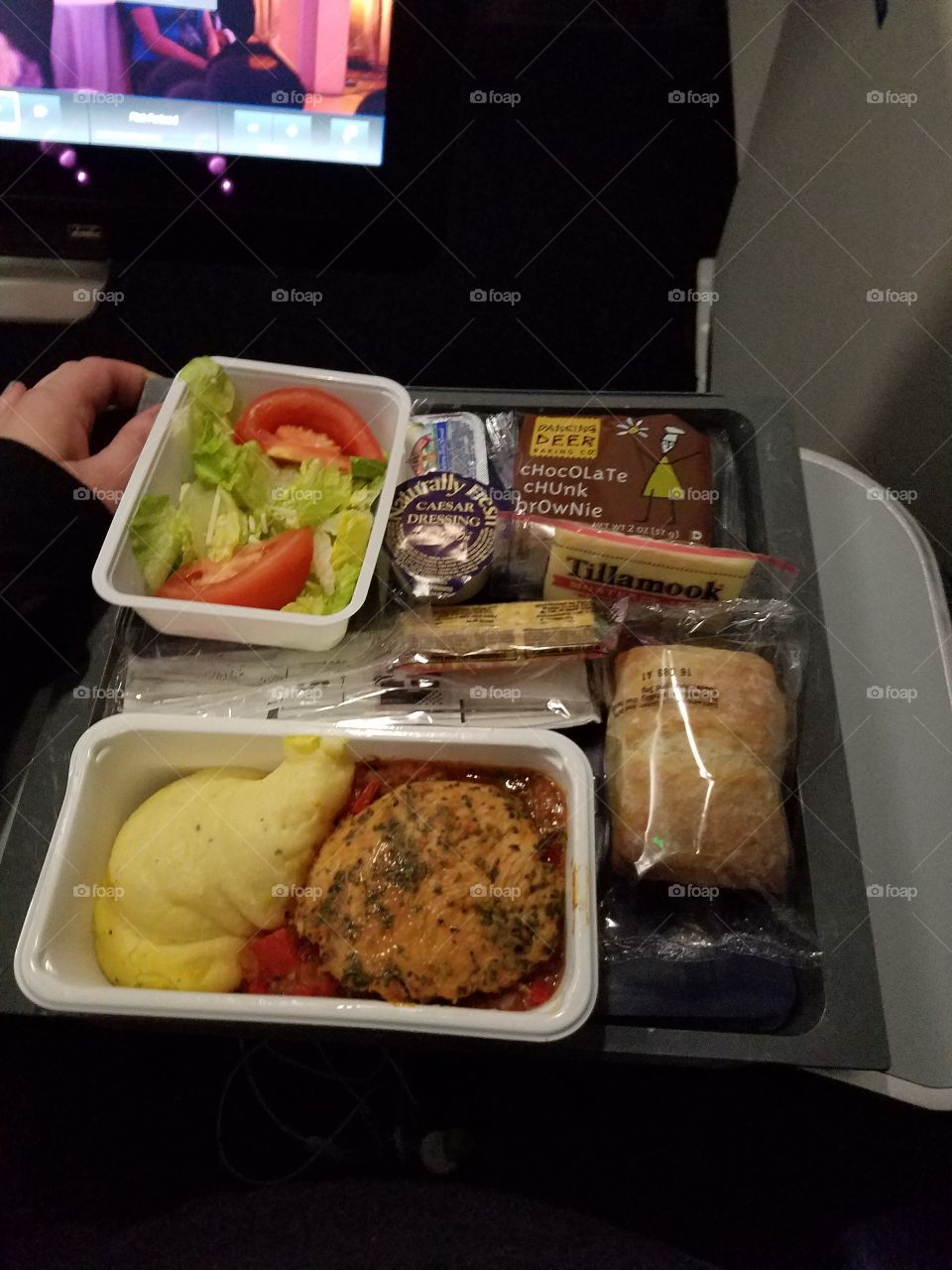 chicken airplane meal