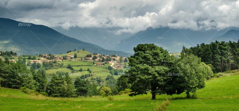 Pirineo. Vistas preciosas de Campelles en el pirineo catalán