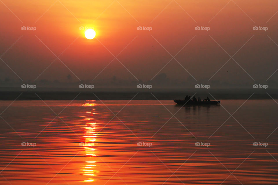 Sunrise over the river