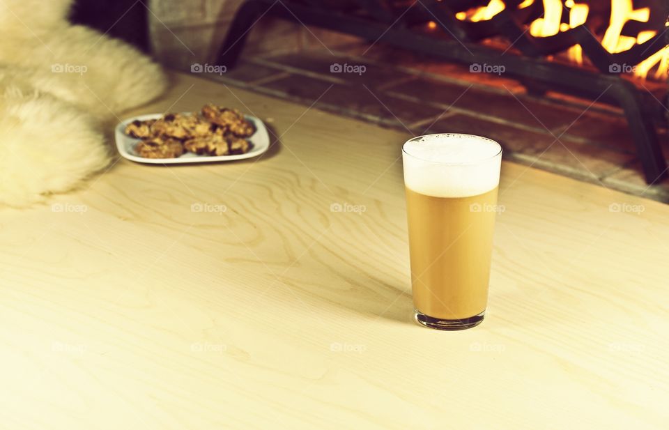 Coffee cappuccino drink clear glass