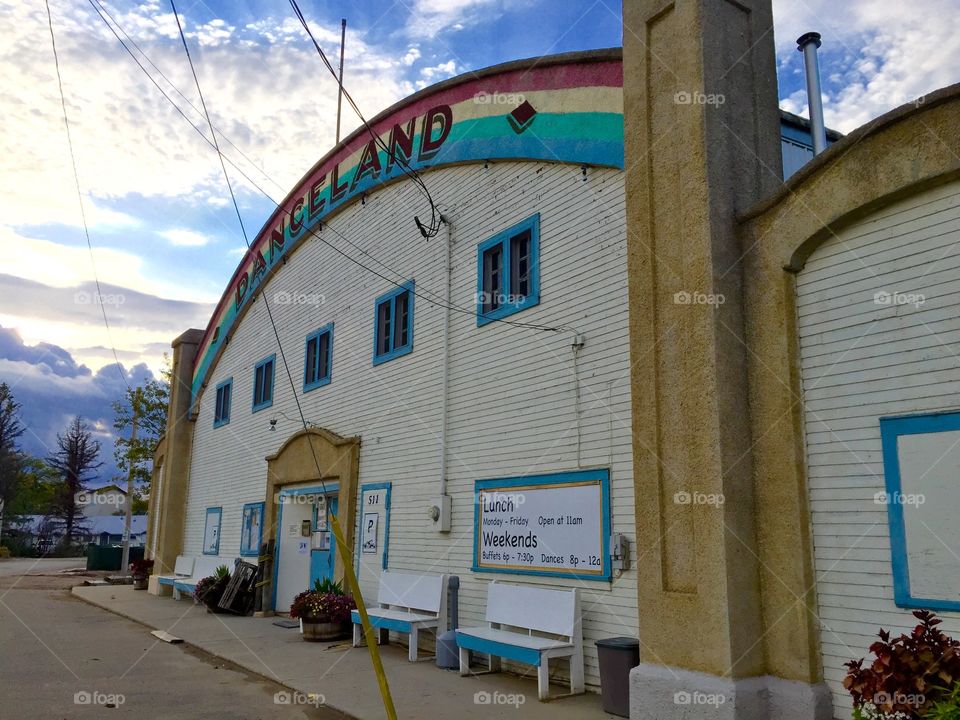 Famous Canadian Landmark, Danceland in Manitou Beach, Saskatchewan. One of the only dance floors left in the world with the original horse hair flooring. (Currently on the verge of being flooded) 