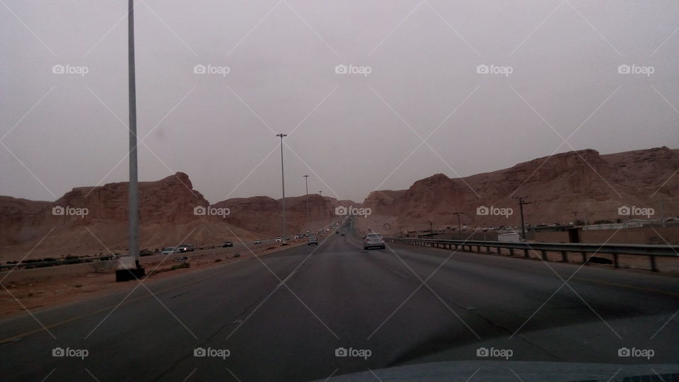 Tuwaiq Mountain. going to Riyadh