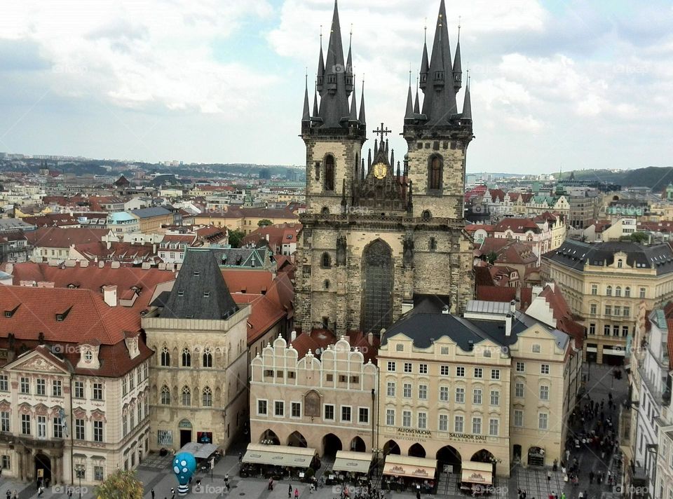 Historical Prague city centre