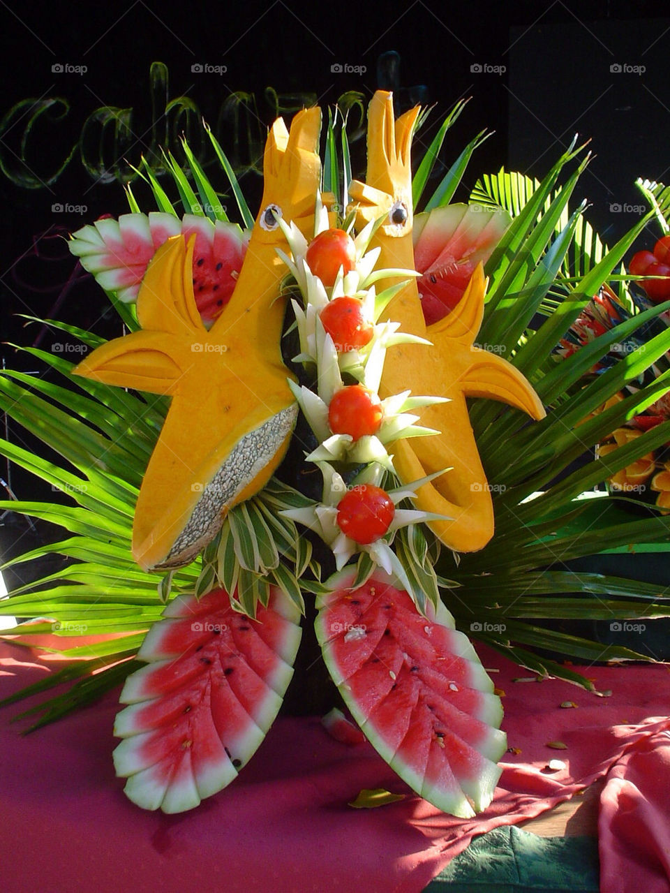 Fruits sculpture