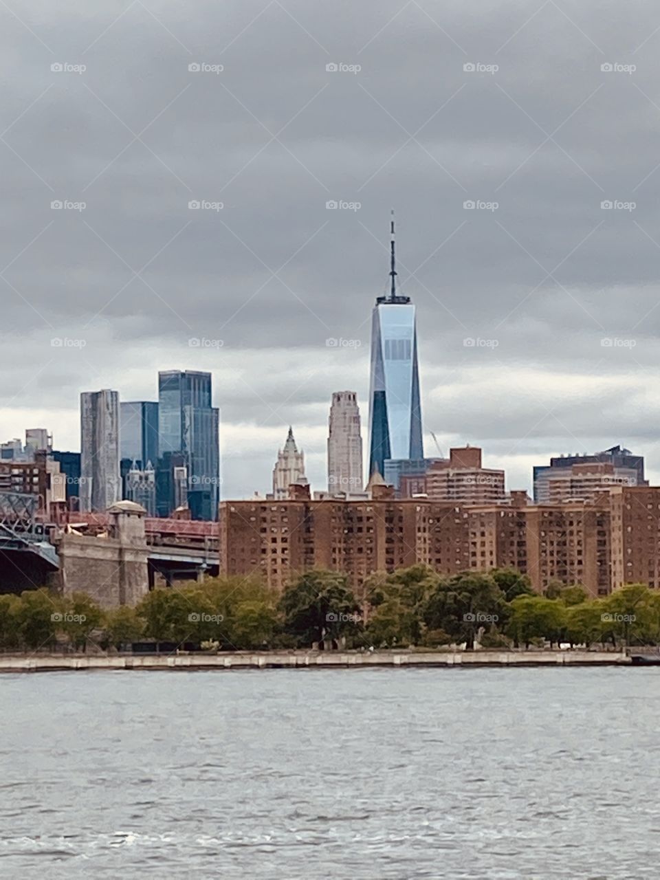 One World Trade Center, taken from Williamsburg, Brooklyn, across the East River.