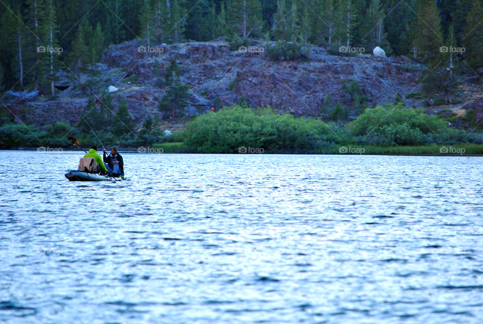 boat Fishing in the lake