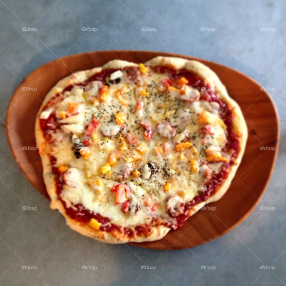 Homemade pizza