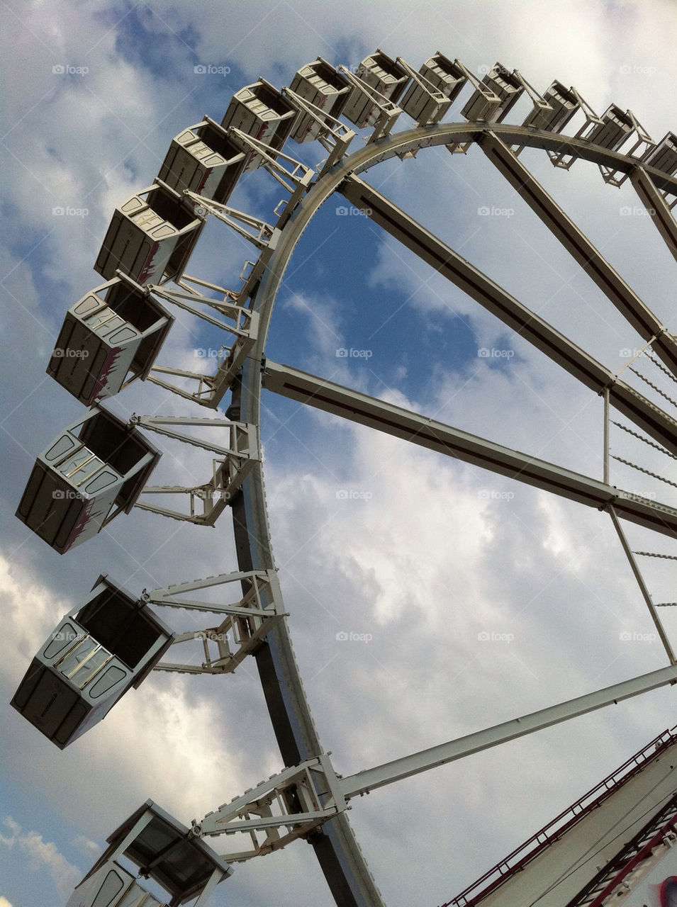 sky ferris wheel clouds by cyrano