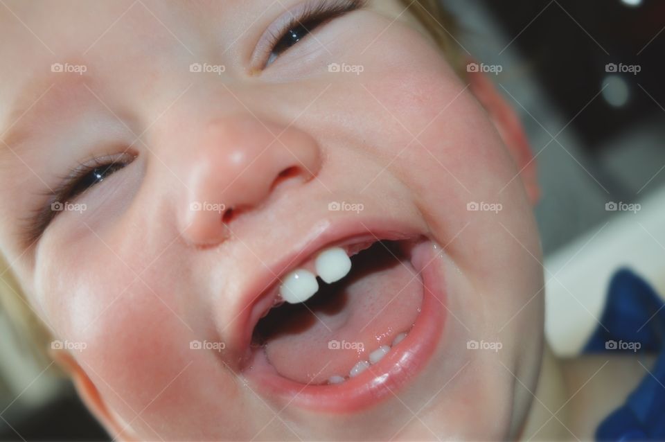 Close-up of a smiling boy