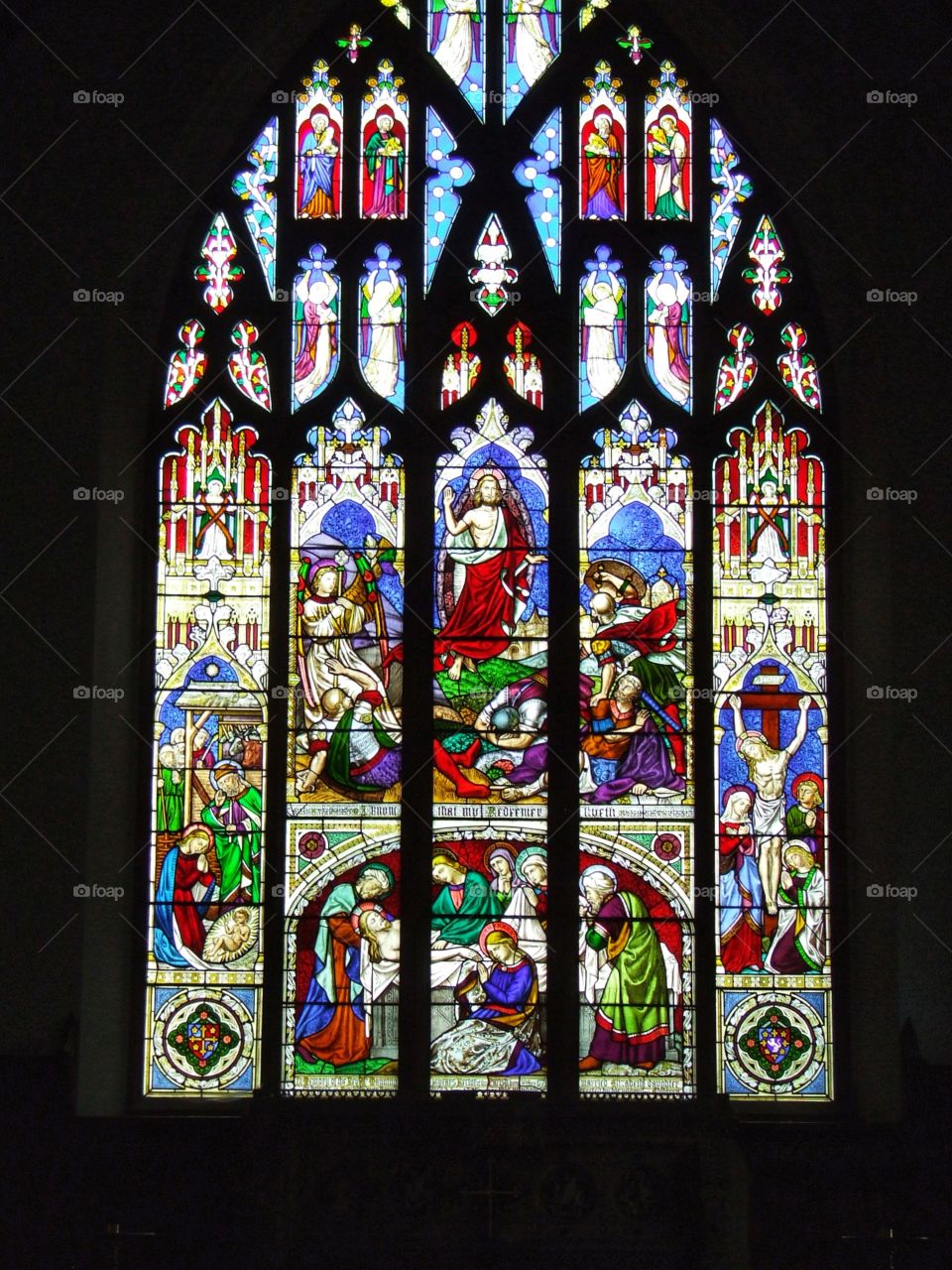Church window  stained glass art