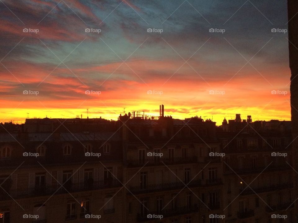 Paris France Sunrise