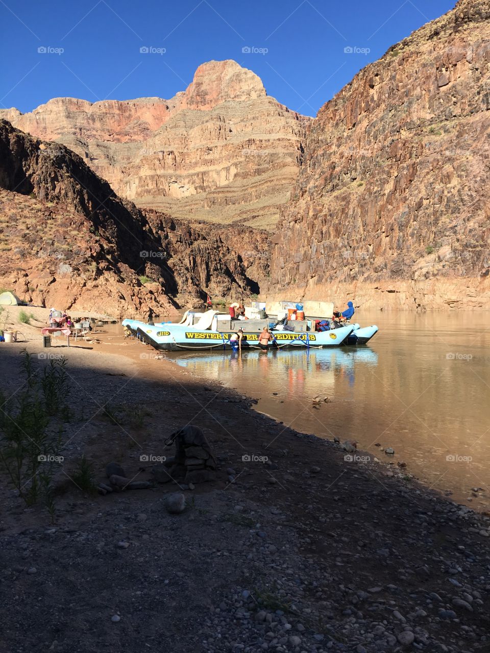 Rafting down the Colorado river with western river expeditions. 