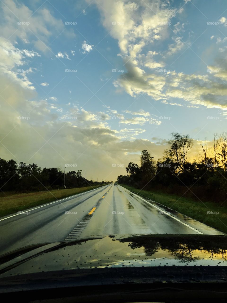 Rainy days, long drives and sunsets... very calm & relaxing.