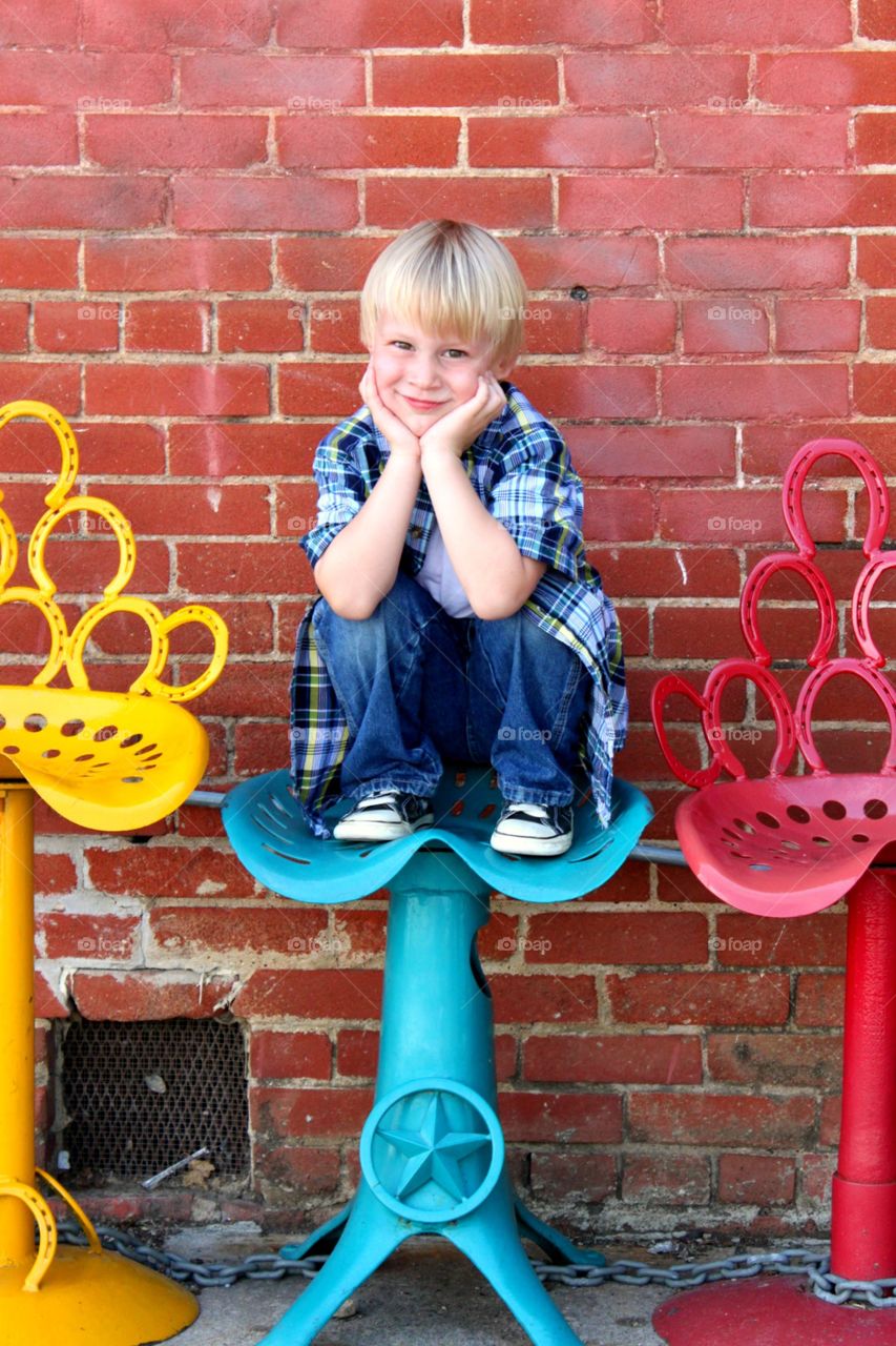 Cuteness on a Stool