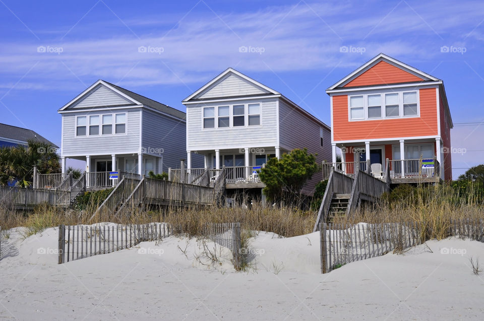 Beach houses. 