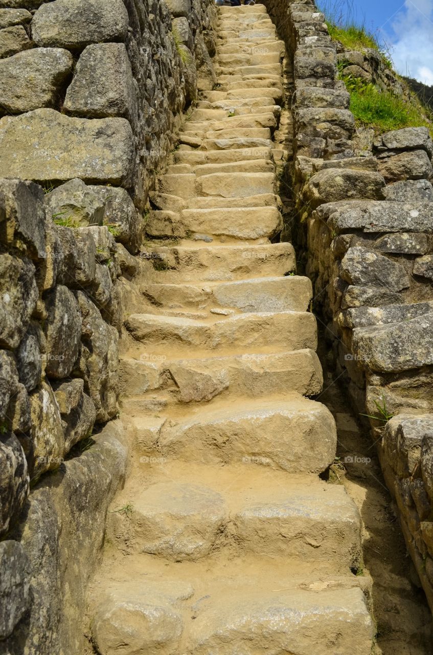 Machu Picchu stairs 