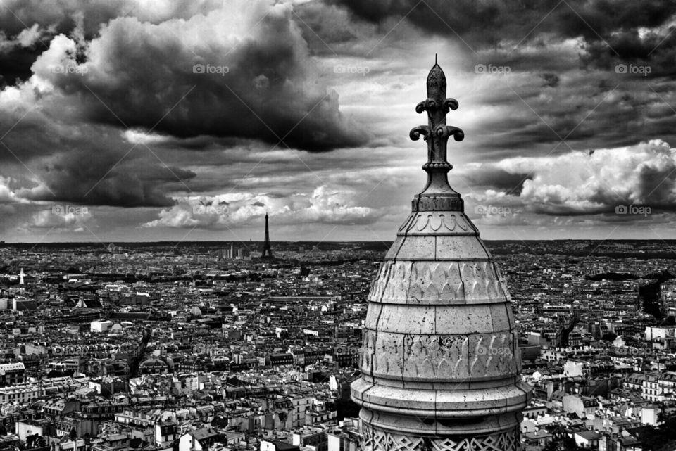 View from the top of Sacré Coeur. 
