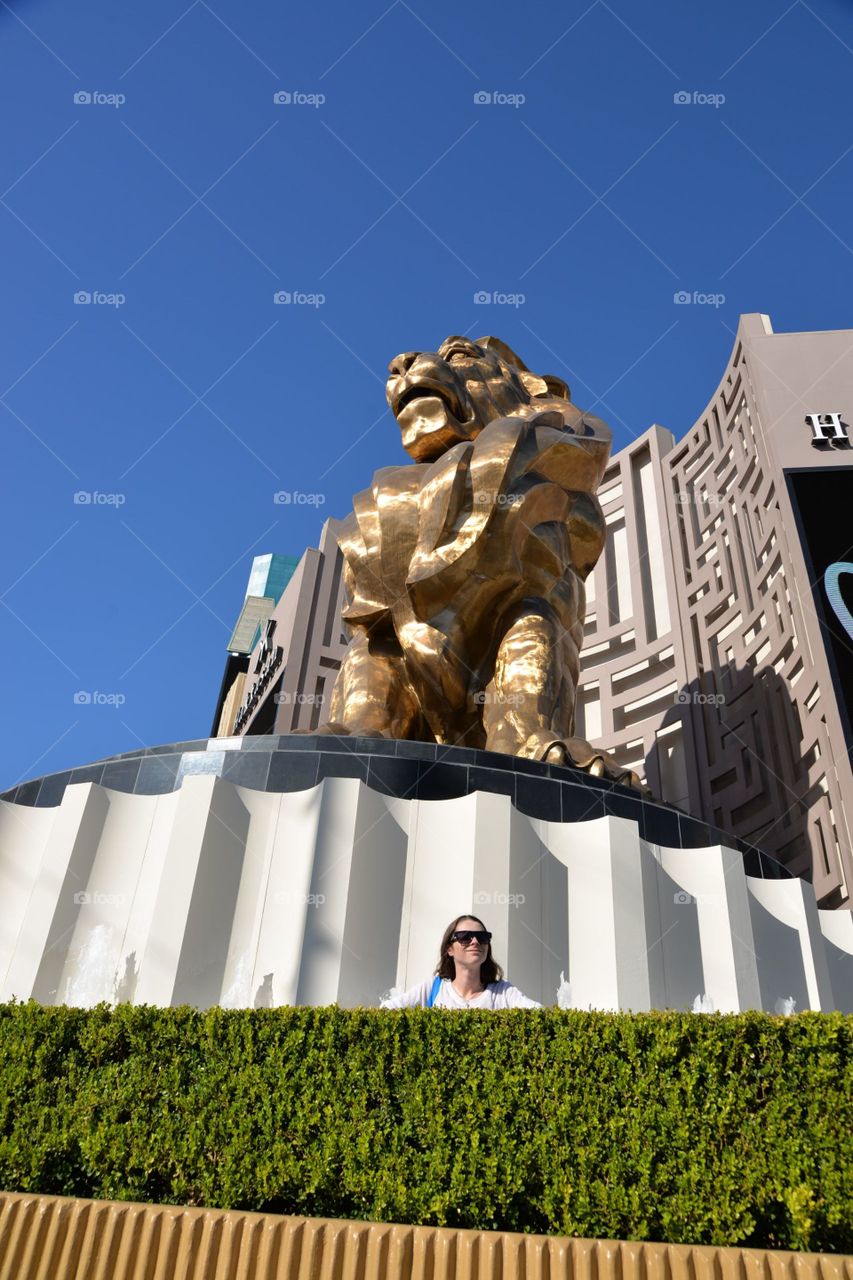 Large Lion Statue