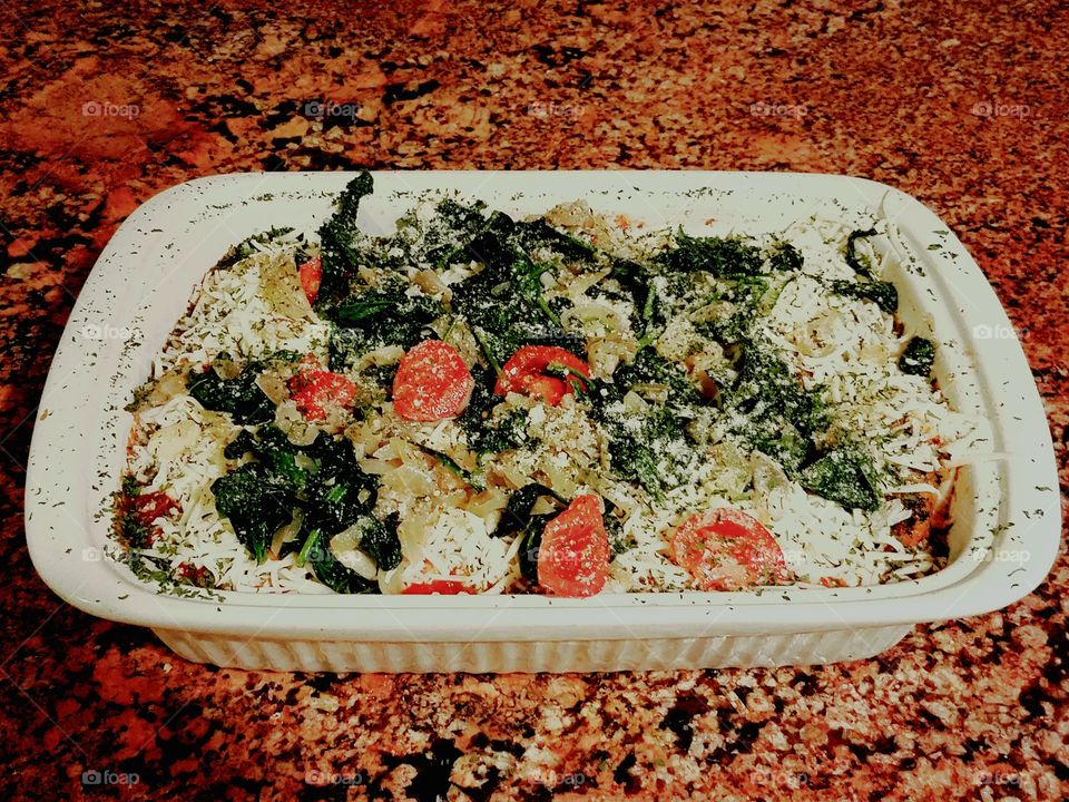 Chicken Parmesan lasagna.