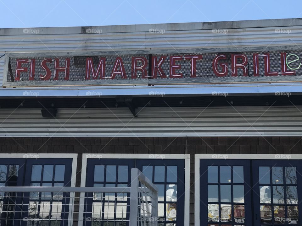 Fish market grille