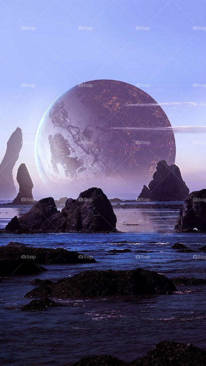 natural sky moon beautiful